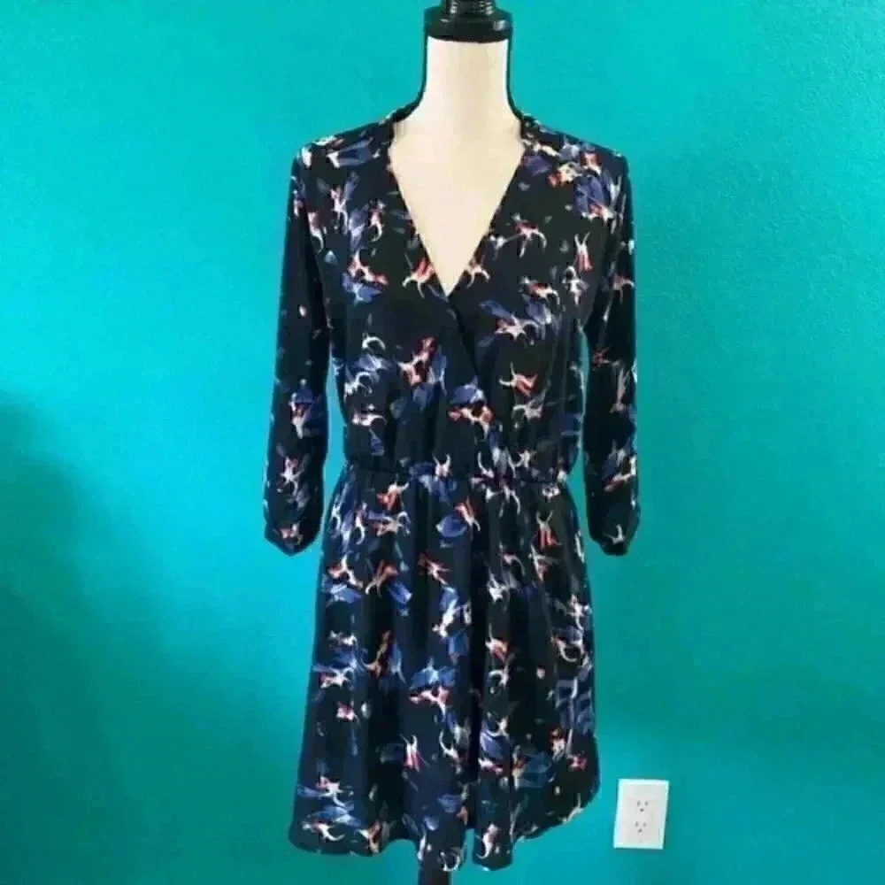 Lush dress with a cute pink and blue pattern in size medium